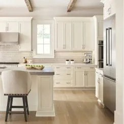 Cream kitchencraft cabinets