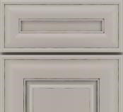 A cabinet with a square door shape