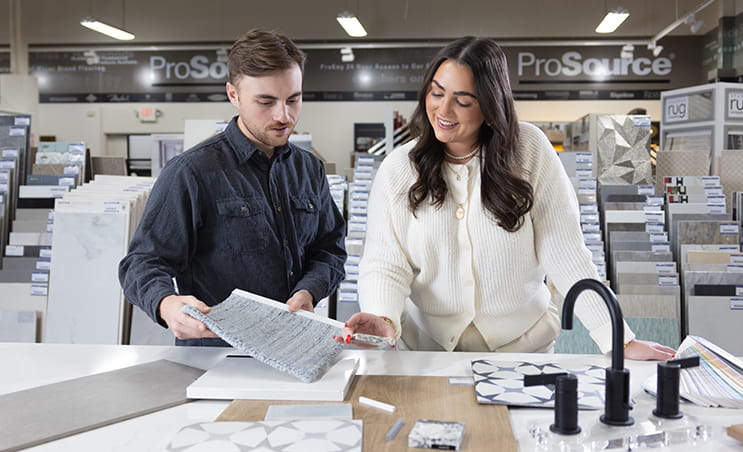 ProSource TradePro Designer assisting a homeowner