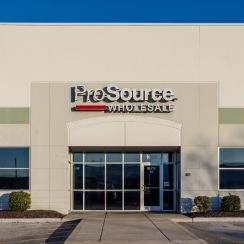 A photo of the ProSource Wholesale storefront with its signage visible.