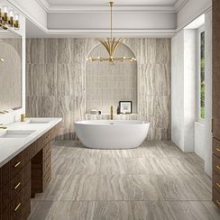 beige textured bathroom tile