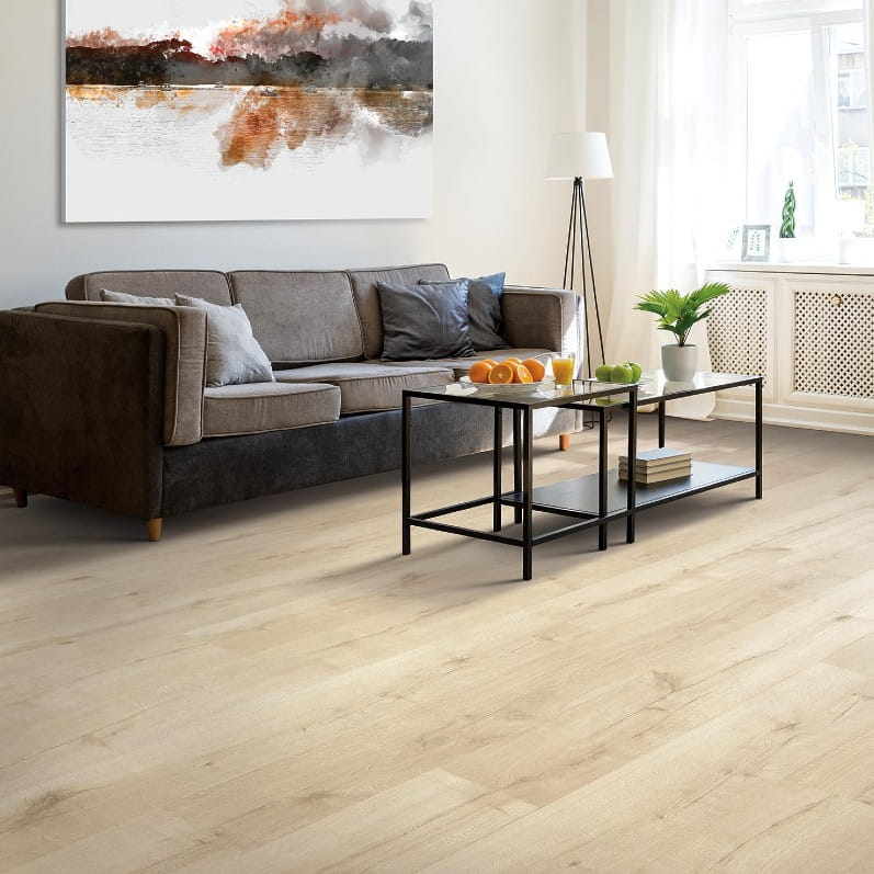 Core elements laminate flooring in living room setting