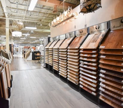 Hardwood display at ProSource of Palm Beach