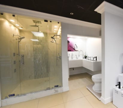 Shower display at ProSource of Palm Beach