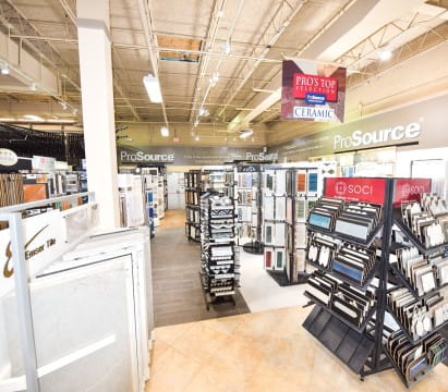 Tile display at ProSource of Palm Beach