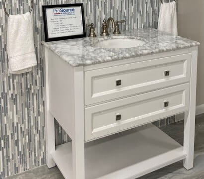 Vanities display at ProSource of Nassau