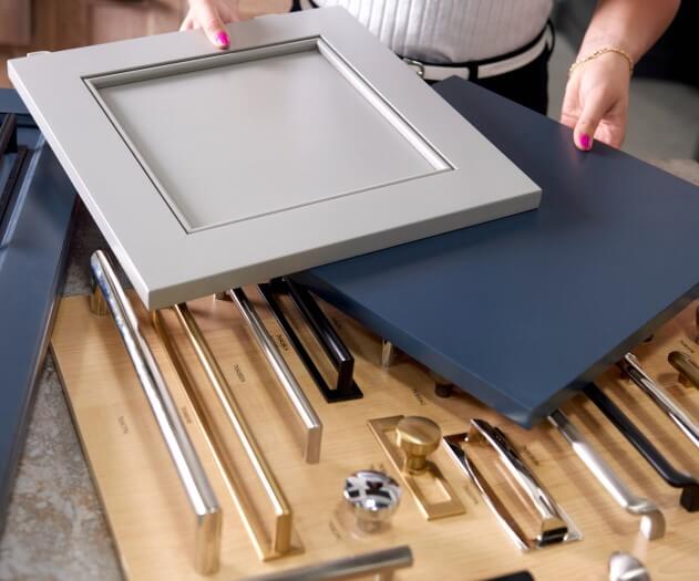 Cabinet and cabinet hardware samples