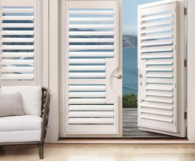 Hunter Douglas Vinyl Shutters available at ProSource of the Inland Empire 