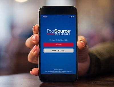 ProSource App login page
